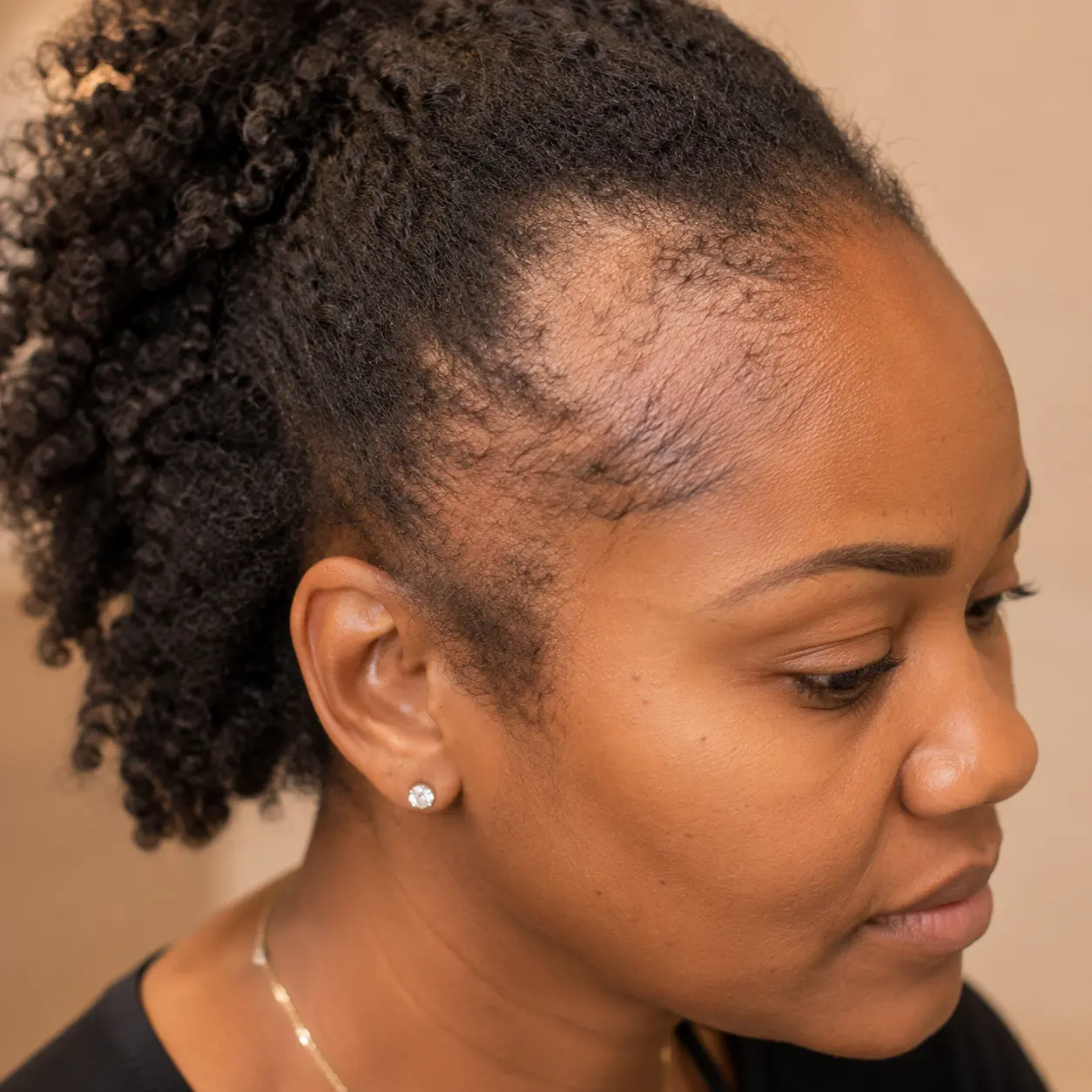 Example scalp photo submitted for evaluation